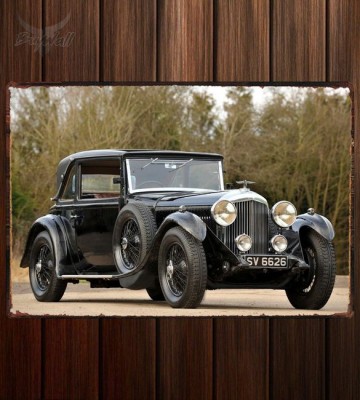 Металлическая табличка Bentley 4 Litre Coupe by Mulliner